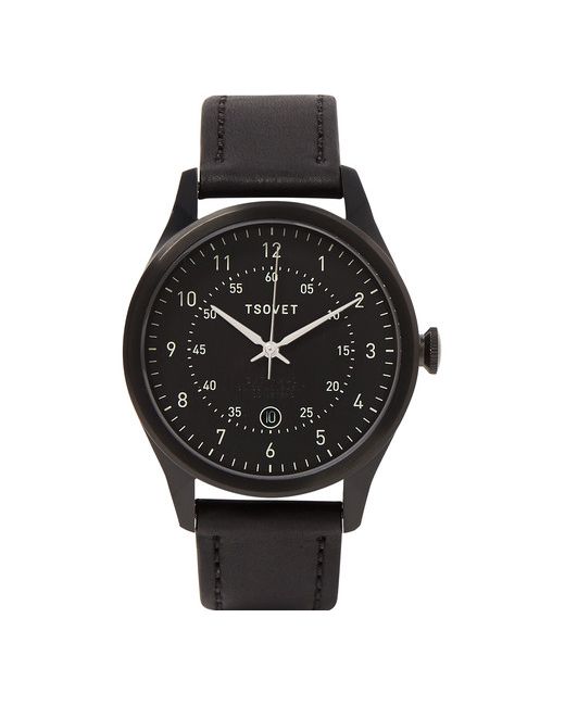Tsovet Svt-rm40 Stainless Steel And Leather Watch