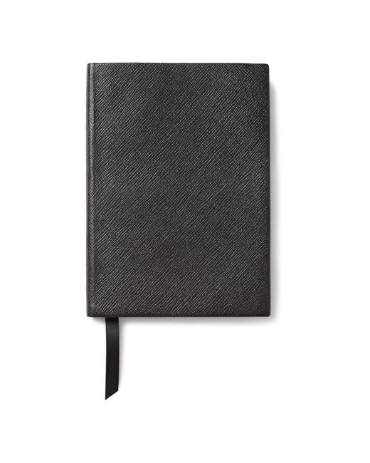 Smythson Panama Soho Cross-grain Leather Notebook