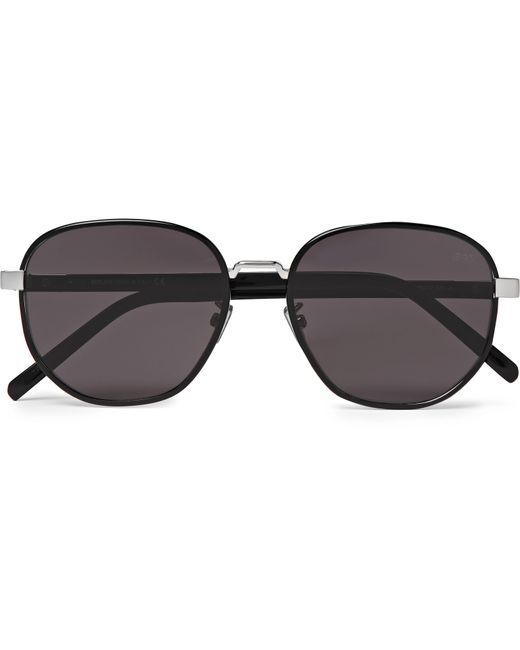 Berluti Spectre Round-Frame Acetate and Metal Sunglasses