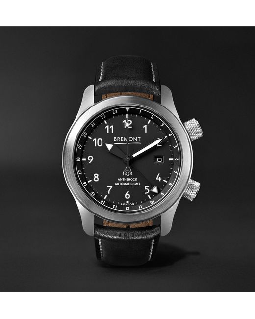 Bremont MBIII/BZS Automatic 43mm Stainless Steel and Leather Watch