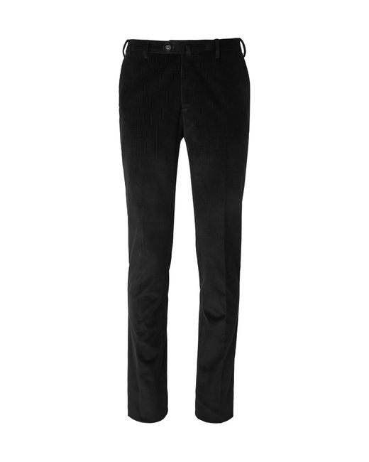 De Petrillo Slim-Fit Cotton and Cashmere-Blend Corduroy Suit Trousers