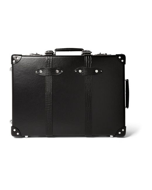 Globe-Trotter 21 Croc-effect Leather-trimmed Trolley Case
