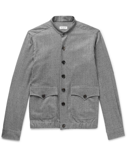 De Petrillo Slim-Fit Prince of Wales Puppytooth Virgin Wool Bomber