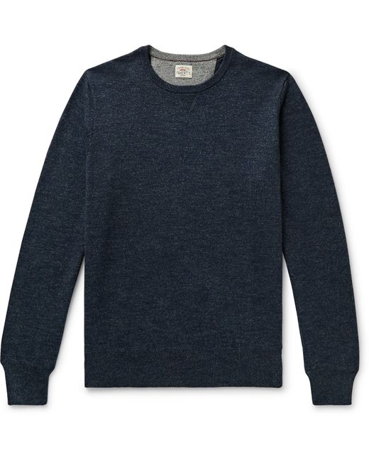 Faherty Sconset Mélange Cotton and Cashmere-Blend Sweatshirt