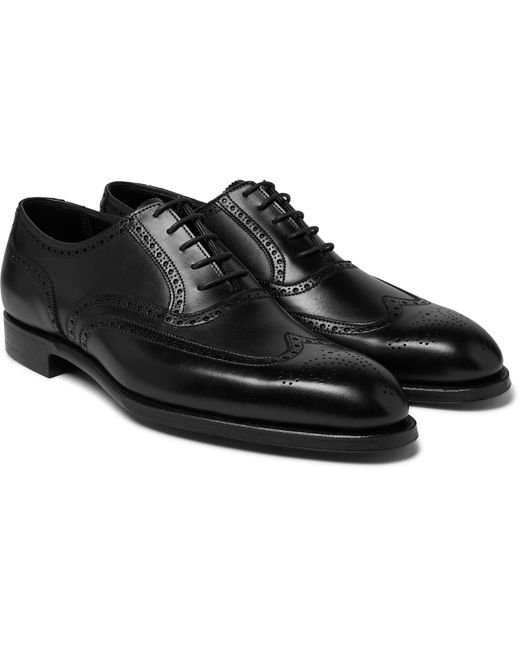 George Cleverley Reuben Leather Brogues