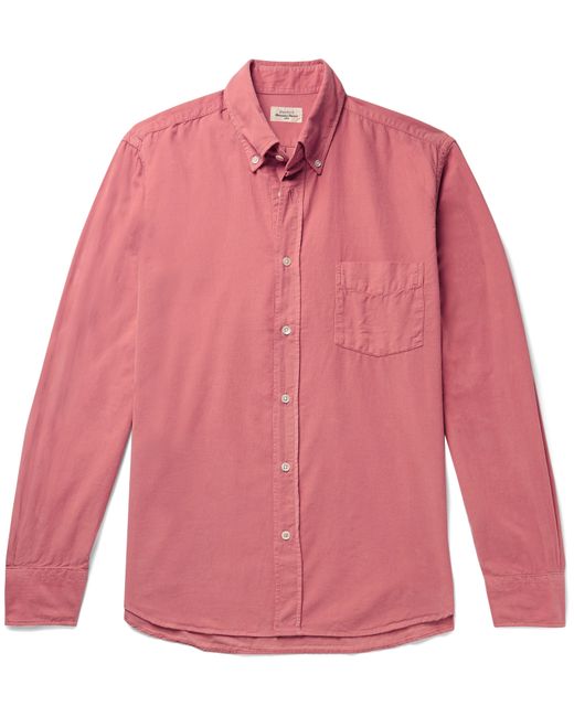 Hartford Button-Down Collar Cotton-Corduroy Shirt