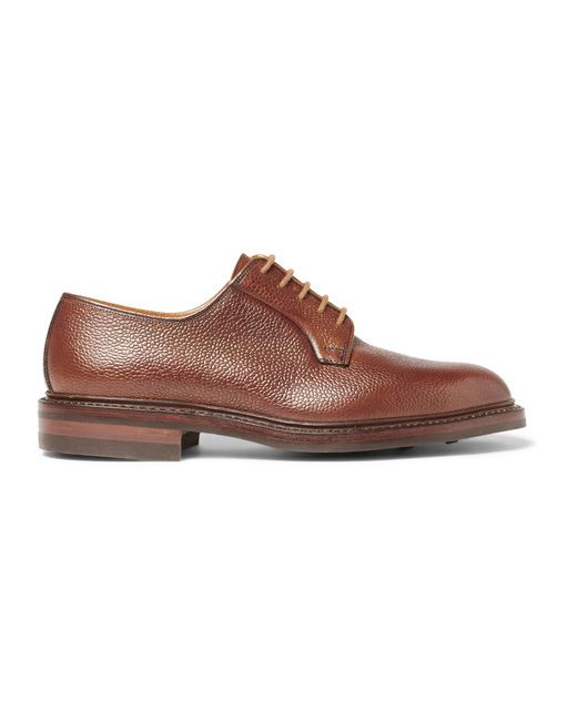 George Cleverley Archie Scotch-grain Leather Derby Shoes