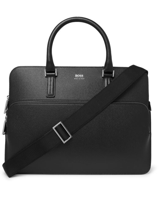 Hugo Boss Full-Grain Leather Briefcase