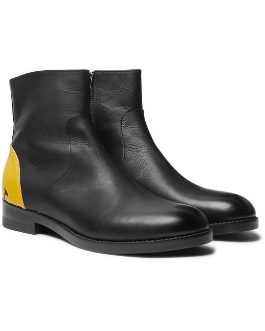 Kapital Smiley Leather Chelsea Boots