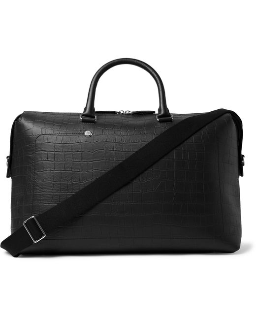 Mulberry City Weekender Croc-Effect Leather Holdall