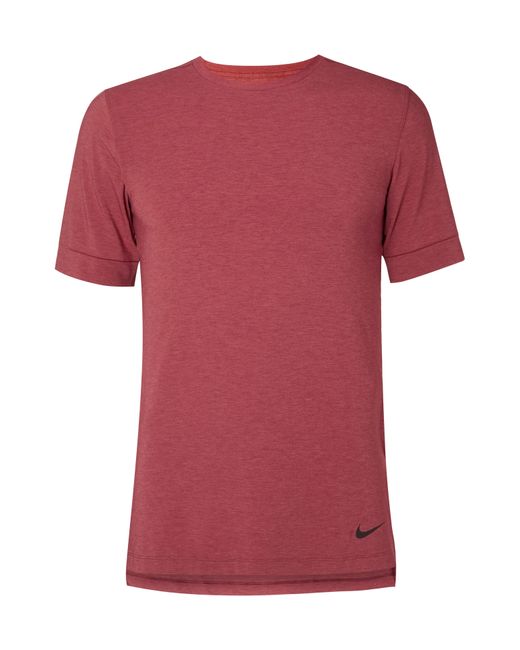 Nike Training Transcend Slim-Fit Mélange Dri-FIT Yoga T-Shirt
