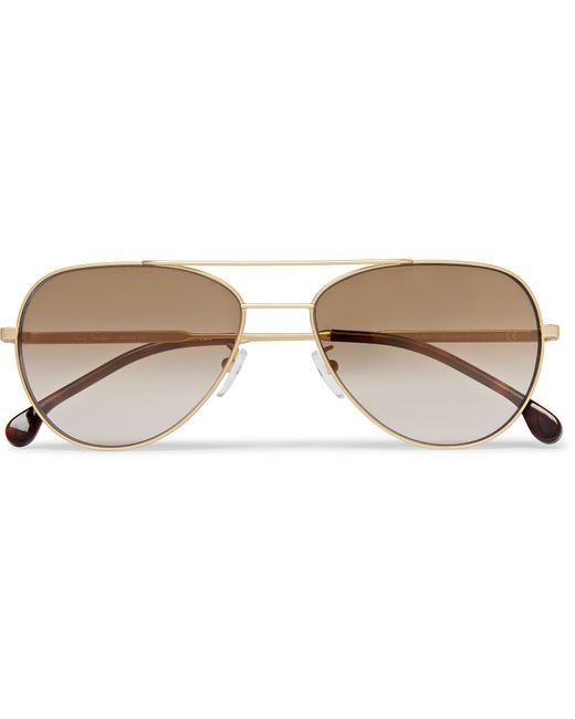 Paul Smith Aviator-Style Tone and Tortoiseshell Acetate Sunglasses