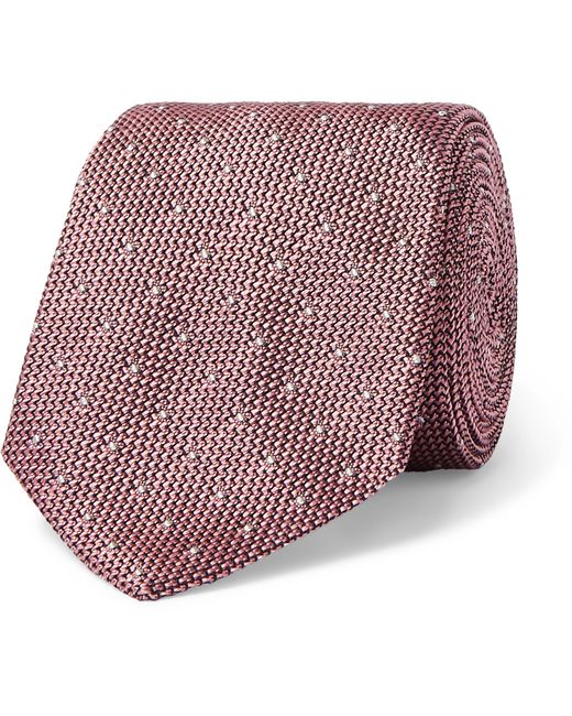 Richard James 7cm Polka-Dot Silk-Jacquard Tie