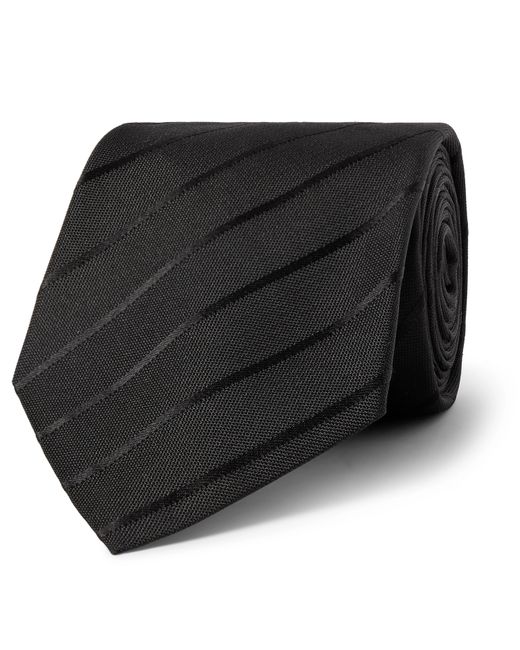 The Row Elvin 8.5cm Striped Silk-Jacquard Tie
