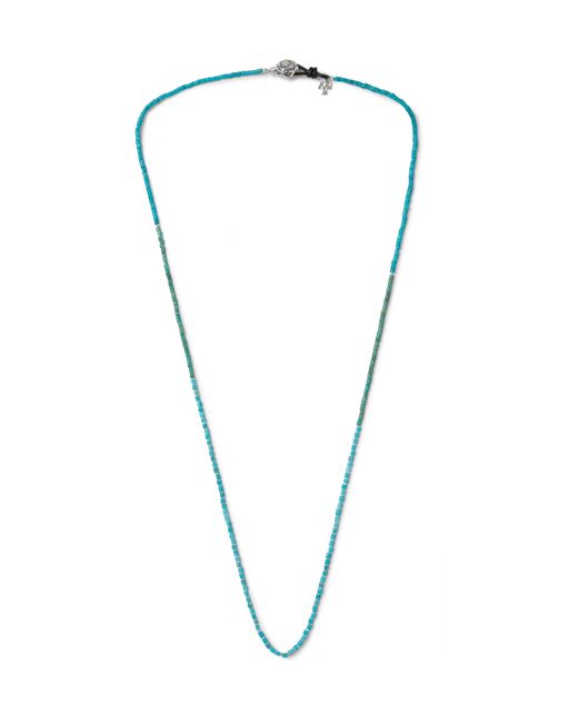 Peyote Bird Turquoise and Sterling Silver Necklace
