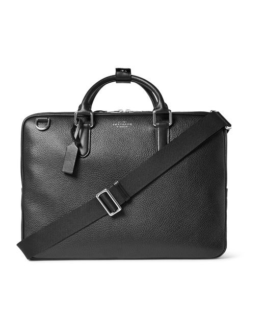 Smythson Burlington Grained-leather Briefcase