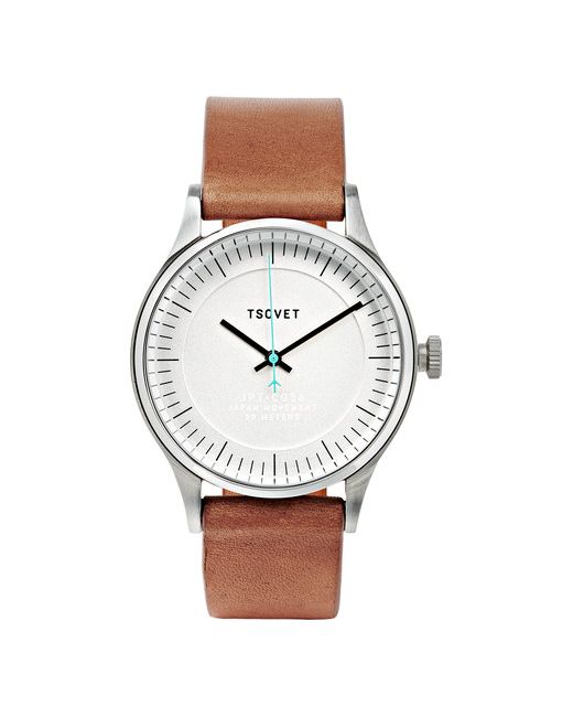 Tsovet Jpt-c036 36mm Stainless Steel And Leather Watch