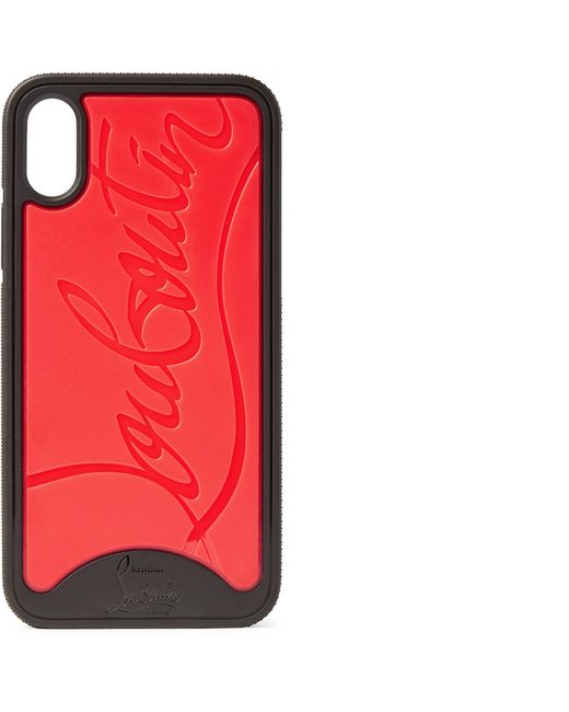 Christian Louboutin Loubiphone Logo-Debossed iPhone X and XS case