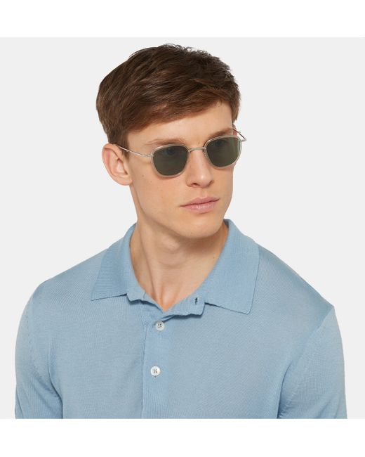 Mr Leight Griffith S Round-Frame Titanium and Acetate Sunglasses