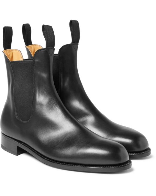 J.M. Weston Leather Chelsea Boots
