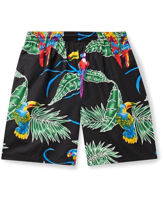 Go Barefoot Cruizing Tropical Birds Printed Shorts
