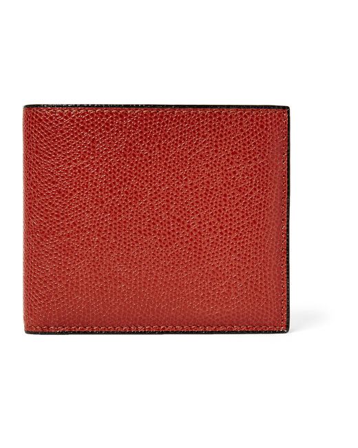 Valextra Pebble-grain Leather Billfold Wallet