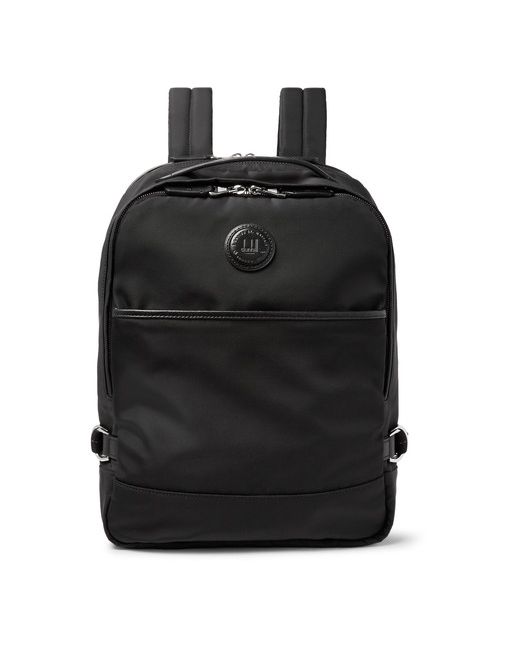 Dunhill Guardsman Leather-trimmed Nylon Backpack