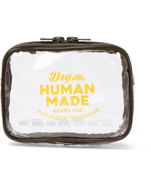 Human Made Logo-Print PVC Wash Bag