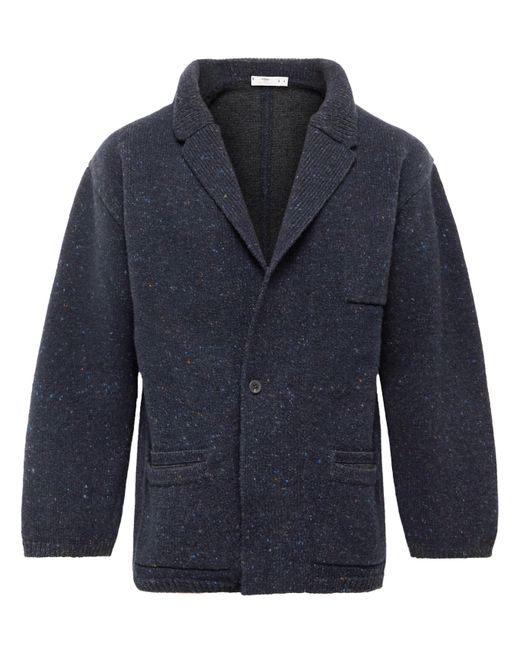 Inis Meáin Unstructured Flecked Merino Wool and Cashmere-Blend Blazer