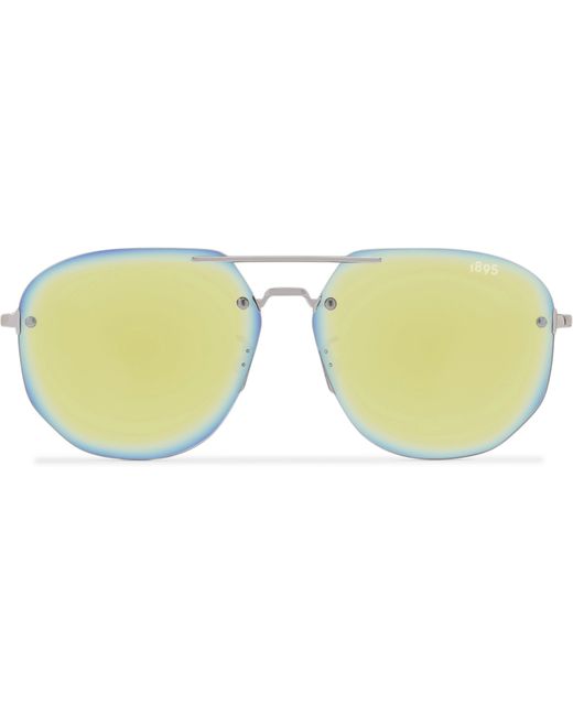 Berluti Rimless Aviator-Style Silver-Tone Sunglasses