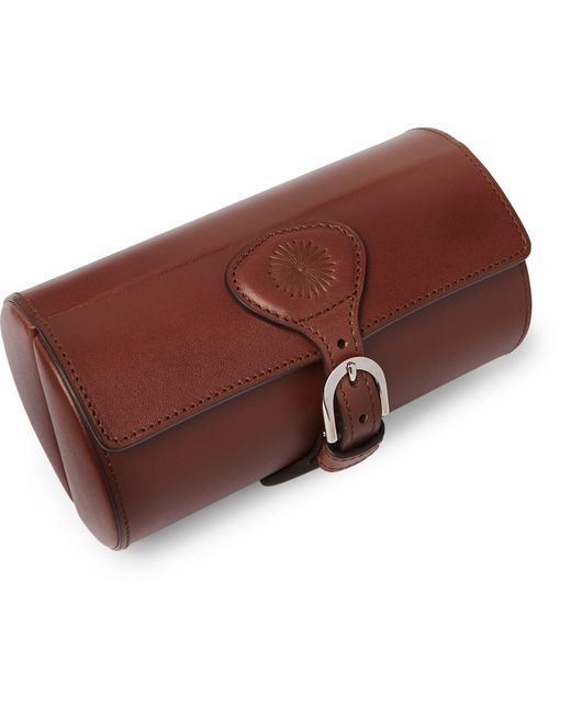 Purdey Travel Leather Double Watch Roll