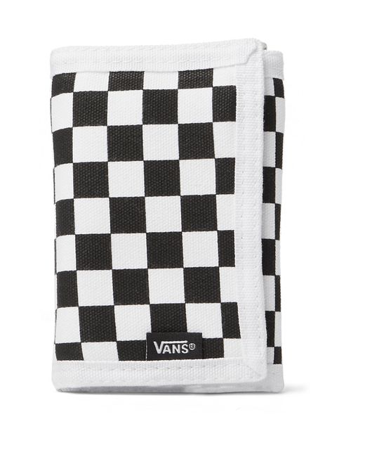 Vans Checkerboard Cotton-Canvas Trifold Wallet