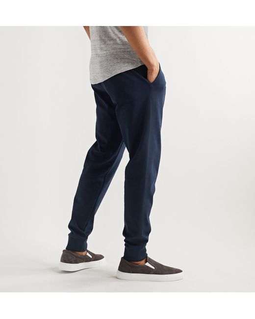 Orlebar Brown Freeman Tapered Webbing-Trimmed Cotton Drawstring Trousers