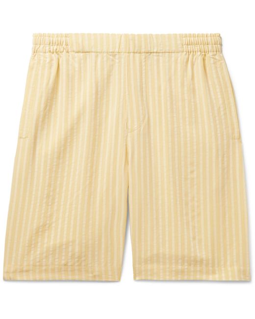 Hamilton & Hare Striped Lyocell-Jacquard Pyjama Shorts