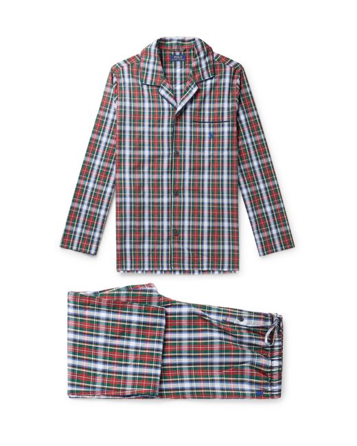 Polo Ralph Lauren Checked Cotton-Poplin Pyjama Set