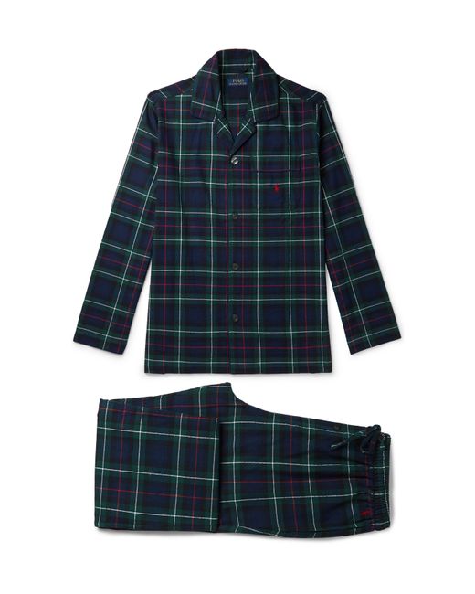 Polo Ralph Lauren Kensington Checked Cotton-Flannel Pyjama Set