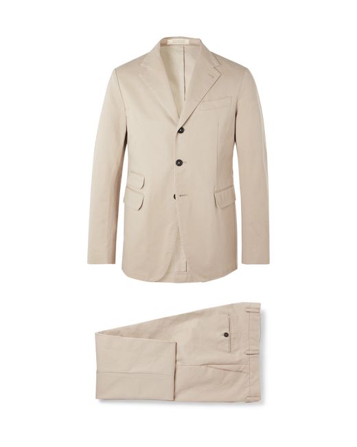 Massimo Alba Unstructured Cotton-Twill Suit