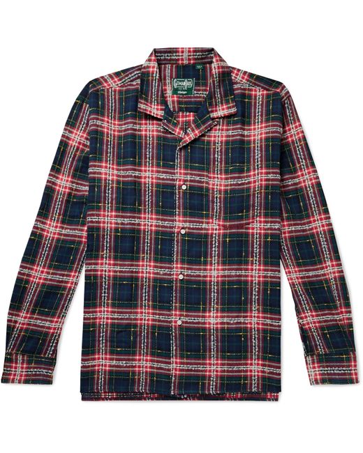 Gitman Vintage Camp-Collar Checked Cotton-Twill Shirt