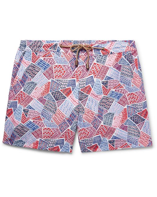 Thorsun Slim-Fit Mid-Length Printed Swim Shorts