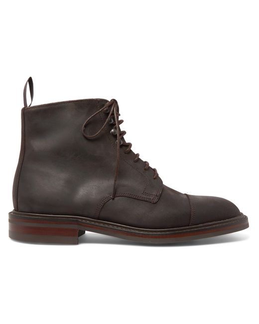 Kingsman George Cleverley Taron Cap-Toe Roughout Leather Boots
