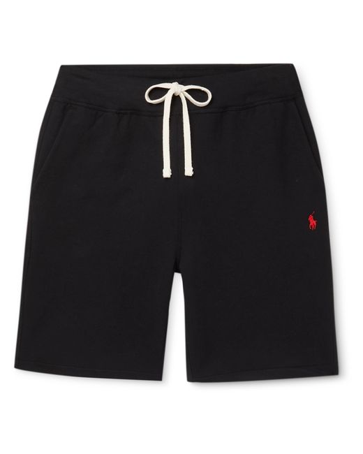 Polo Ralph Lauren Logo-Embroidered Fleece-Back Cotton-Blend Jersey Drawstring Shorts