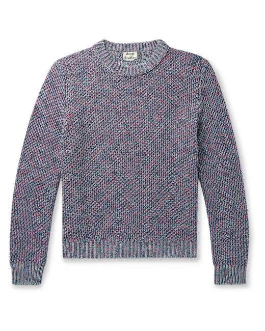 Acne Studios Mélange Cotton-Blend Sweater