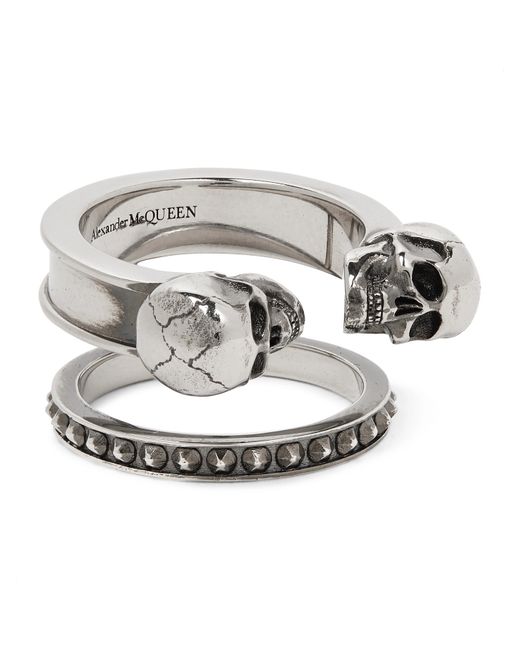 Alexander McQueen Silver-Tone Ring