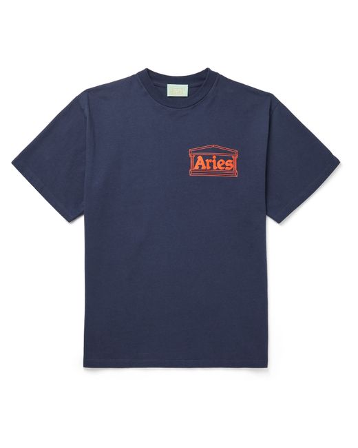 Aries Logo-Print Cotton-Jersey T-Shirt