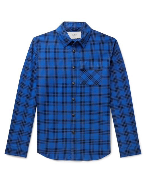 Aztech Mountain Loge Peak Shell-Panelled Checked Brushed Cotton-Flannel Shirt