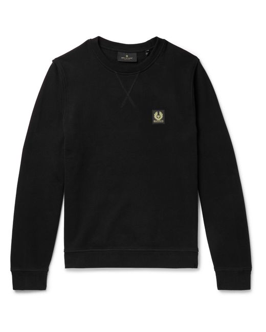 Belstaff Logo-Appliquéd Fleece-Back Cotton-Jersey Sweatshirt