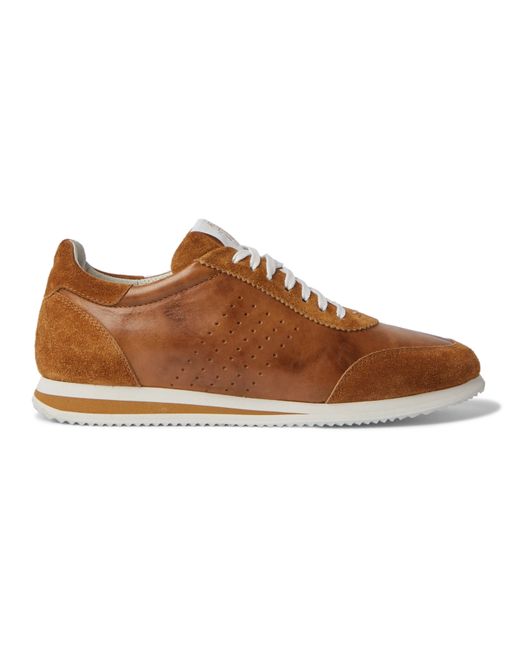 Brunello Cucinelli Leather and Suede Sneakers