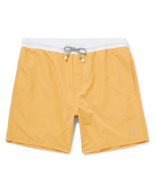 Brunello Cucinelli Mid-Length Colour-Block Swim Shorts