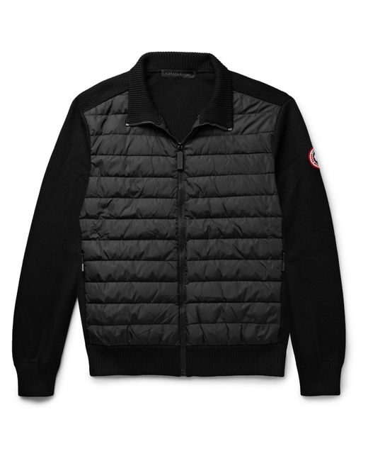 Canada Goose HyBridge Quilted Down Shell and Merino Wool Jacket