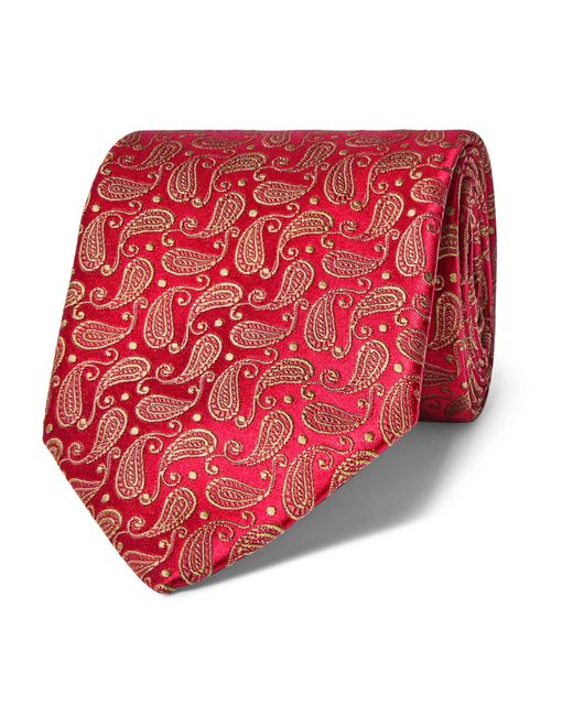 Charvet 8.5cm Paisley Silk-Jacquard Tie